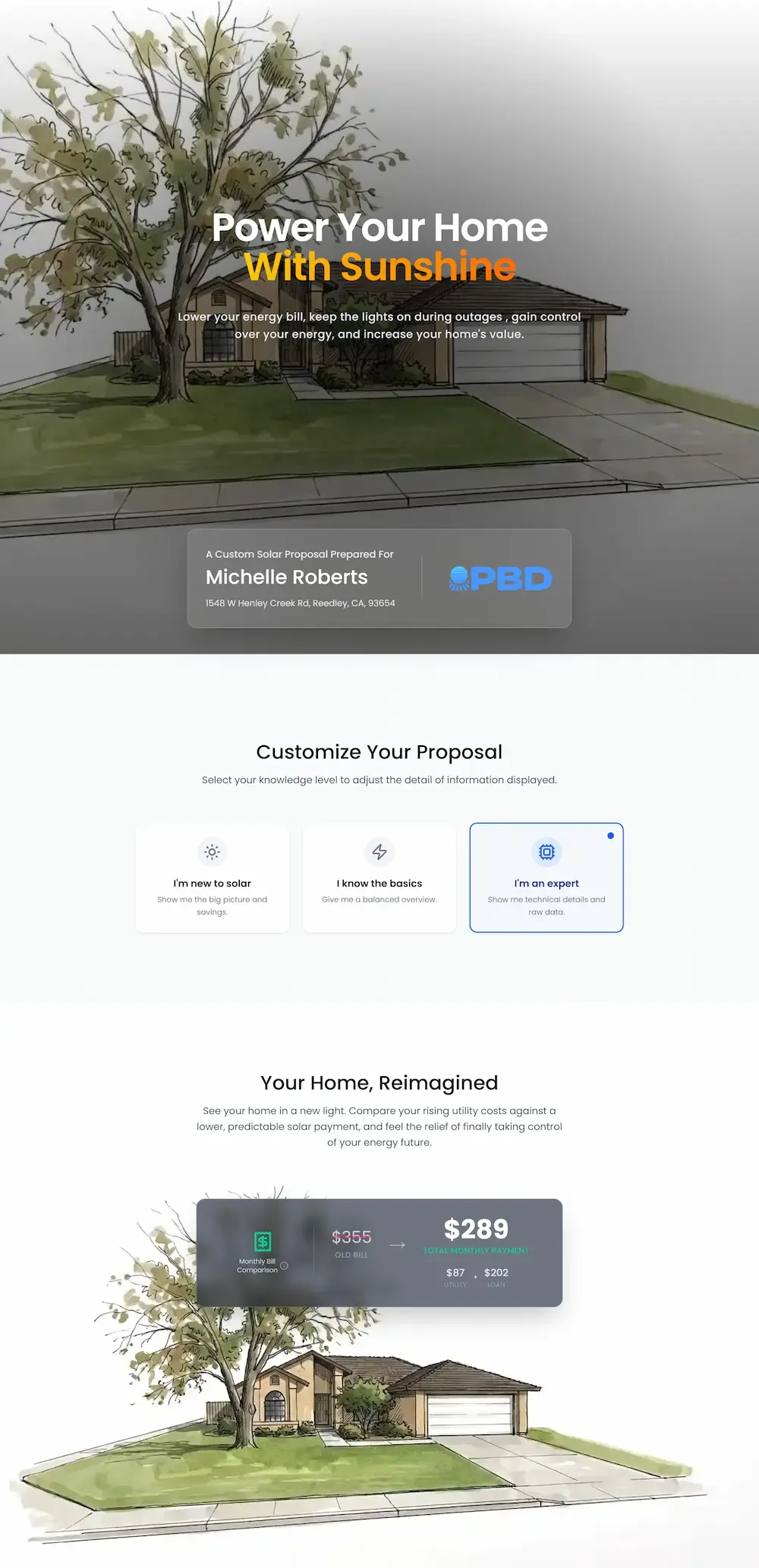 OpenSolar Custom Proposal Template Preview